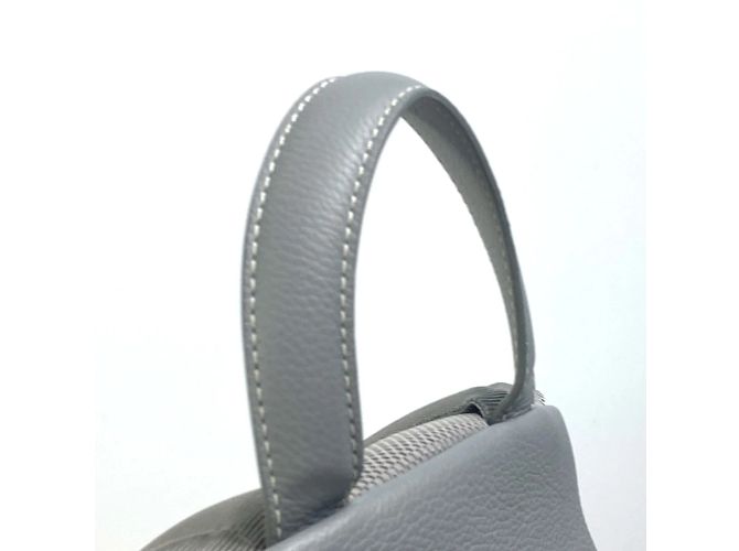 Sac à dos en cuir gris Christian Dior Marron - vue 6