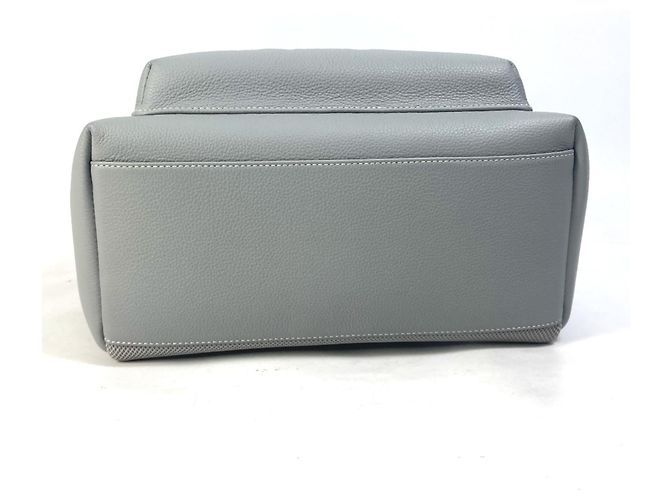 Sac à dos en cuir gris Christian Dior Marron - vue 7
