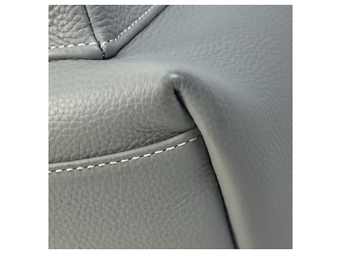 Sac à dos en cuir gris Christian Dior Marron - vue 9