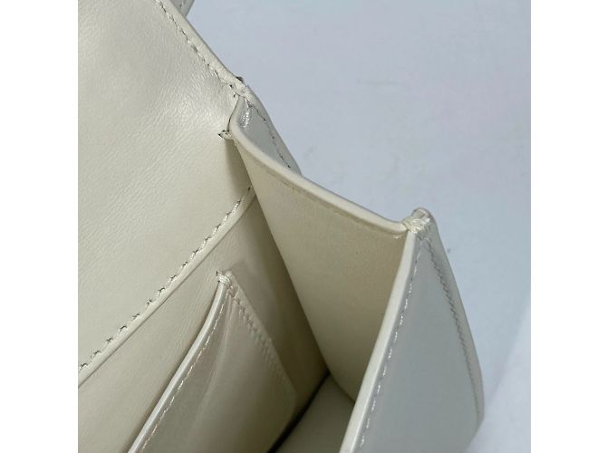 Borsa Crossbody Pochette Hardware CD Christian Dior Bianco - vista 13