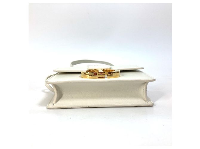 Borsa Crossbody Pochette Hardware CD Christian Dior Bianco - vista 6