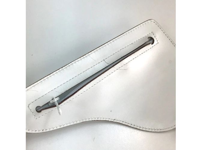 Pochette in pelle bianca Christian Dior Bianco - vista 4