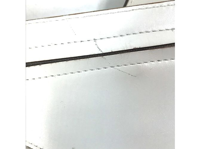 Pochette in pelle bianca Christian Dior Bianco - vista 8