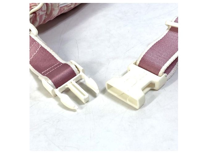 Borsa a spalla in tessuto rosa Christian Dior - vista 7