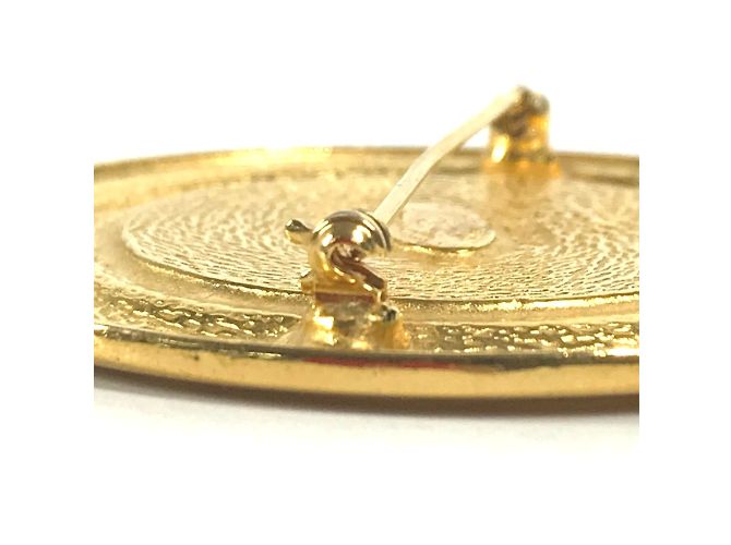Spilla rotonda vintage Cambon di Chanel D'oro - vista 9