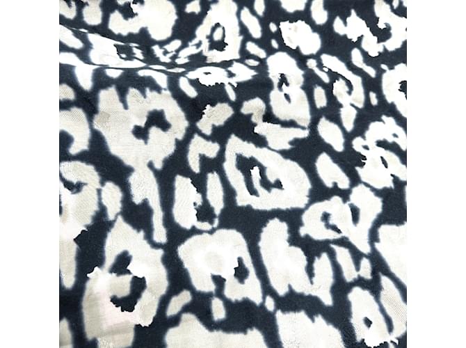Sciarpa leopardata Christian Dior Beige - vista 11
