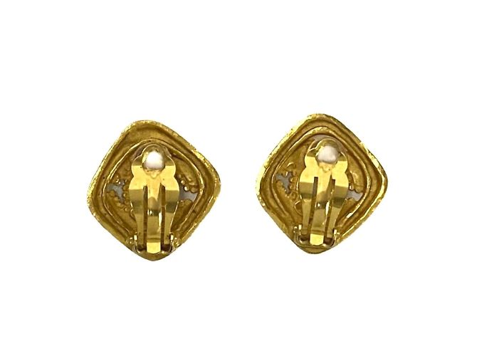 Orecchini a clip dorati Chanel 96A D'oro - vista 3