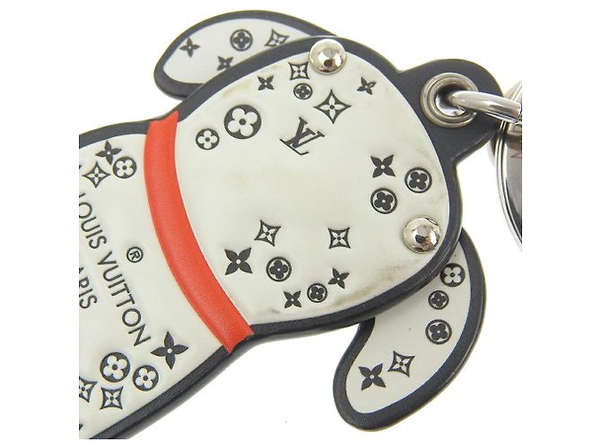 Portachiavi charm Monogram Louis Vuitton Nero Bianco Monogramma - vista 5