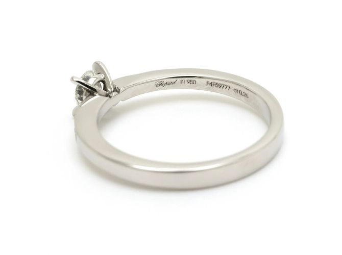 Anello di fidanzamento in platino e diamante Chopard - vista 6