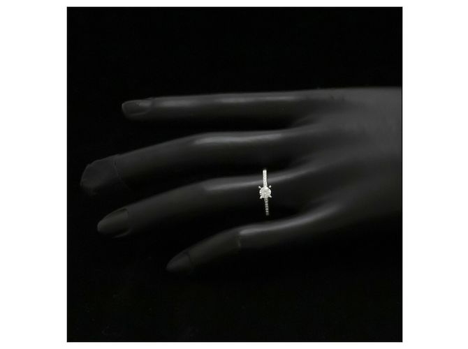 Anello di fidanzamento in platino e diamante Chopard - vista 8