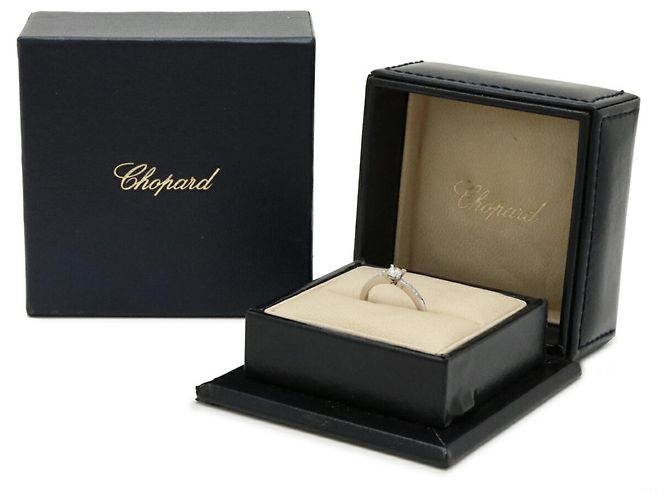 Anello di fidanzamento in platino e diamante Chopard - vista 9