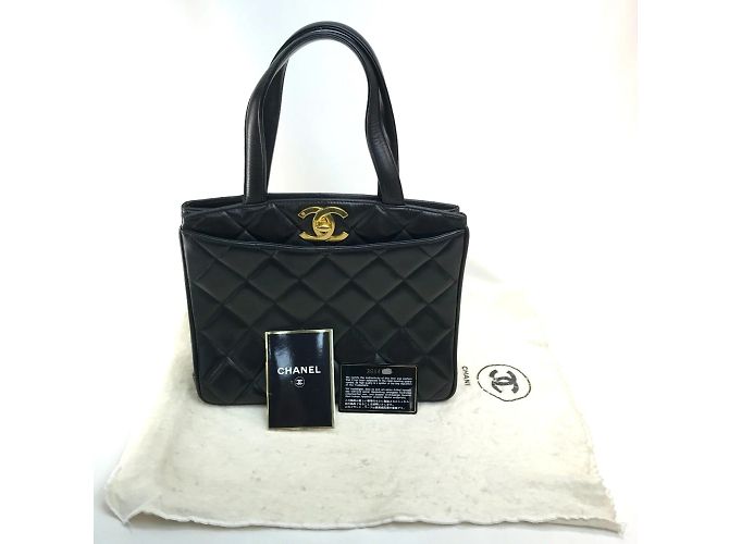 Borsa tote Chanel CC Mark Nero - vista 12