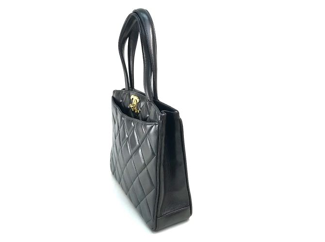 Borsa tote Chanel CC Mark Nero - vista 3