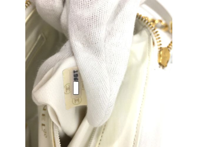 Borsa a Spalla Chanel CC Mark Vanity Bianco - vista 10