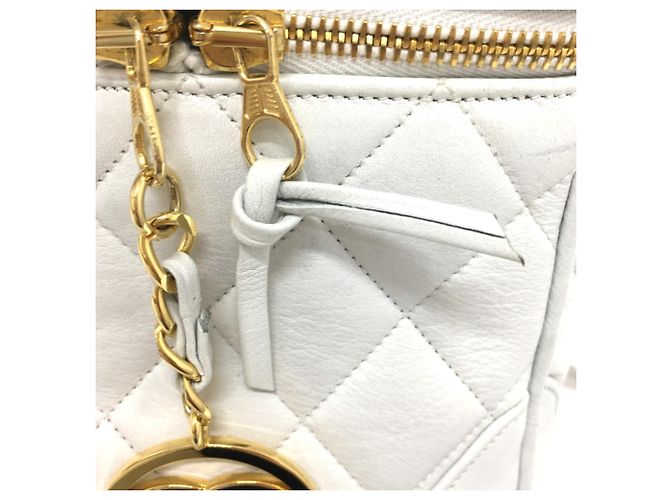 Borsa a Spalla Chanel CC Mark Vanity Bianco - vista 14
