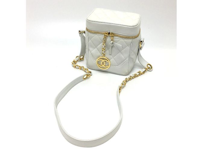 Borsa a Spalla Chanel CC Mark Vanity Bianco - vista 16