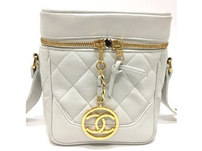Borsa a Spalla Chanel CC Mark Vanity Bianco - vista 4