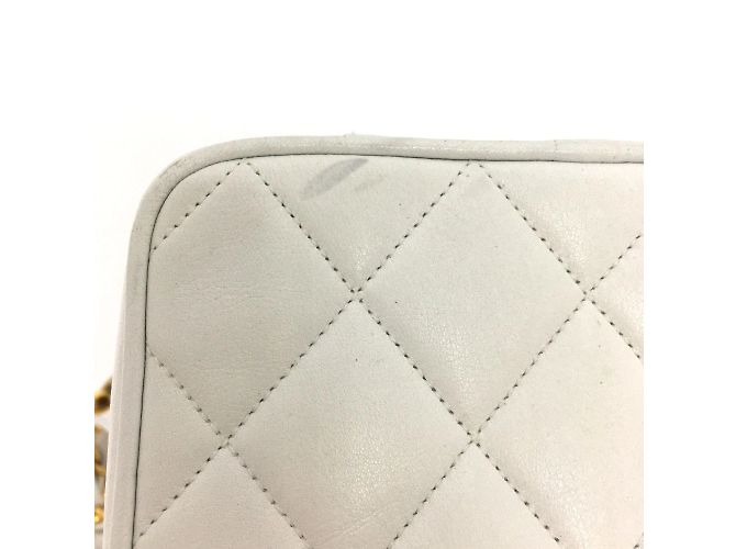 Borsa a Spalla Chanel CC Mark Vanity Bianco - vista 5