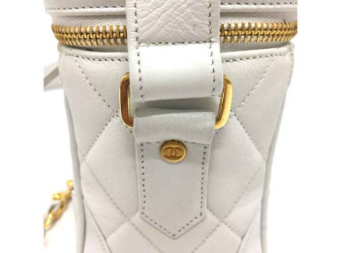 Borsa a Spalla Chanel CC Mark Vanity Bianco - vista 6