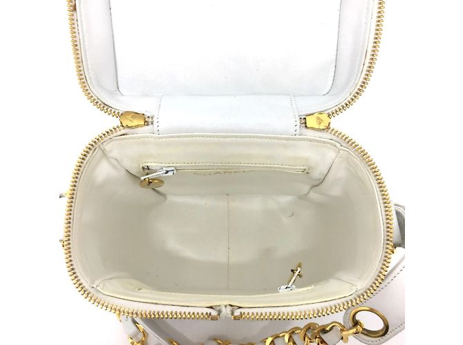 Borsa a Spalla Chanel CC Mark Vanity Bianco - vista 7