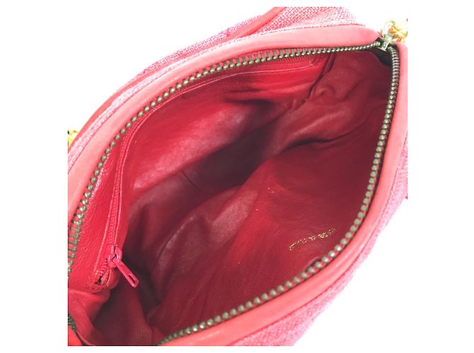 Borsa a Spalla Chanel CC Mark Rossa Rosso - vista 11