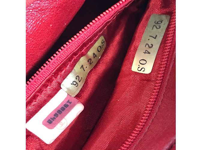 Borsa a Spalla Chanel CC Mark Rossa Rosso - vista 14