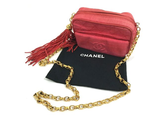 Borsa a Spalla Chanel CC Mark Rossa Rosso - vista 15