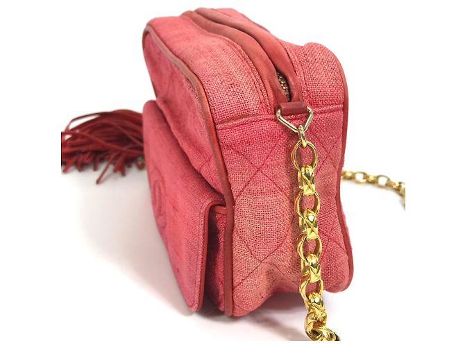 Borsa a Spalla Chanel CC Mark Rossa Rosso - vista 3