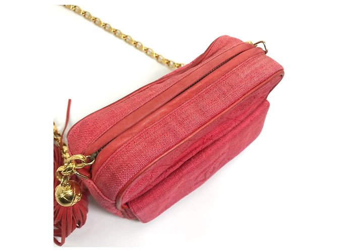 Borsa a Spalla Chanel CC Mark Rossa Rosso - vista 4