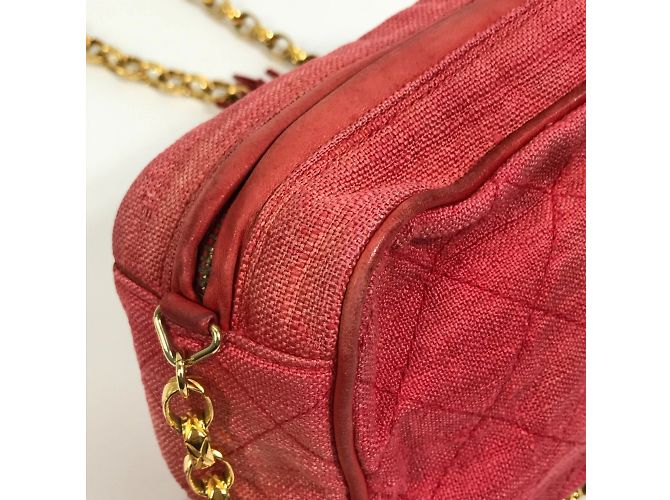Borsa a Spalla Chanel CC Mark Rossa Rosso - vista 6