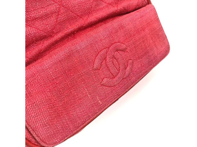 Borsa a Spalla Chanel CC Mark Rossa Rosso - vista 7