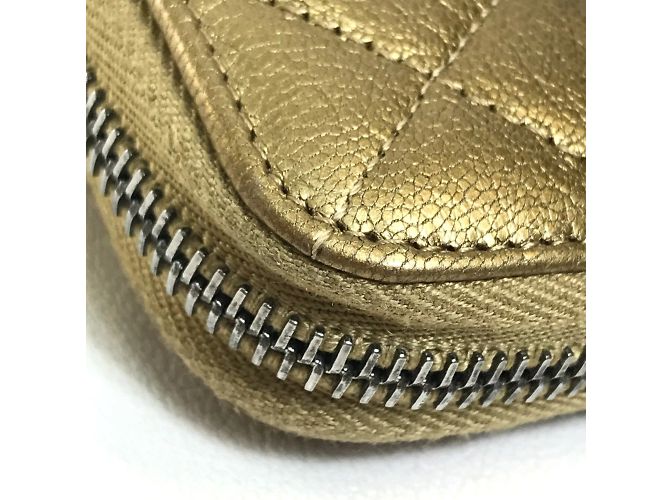 Chanel Gradation Reißverschluss Langbörse Golden - Ansicht 7