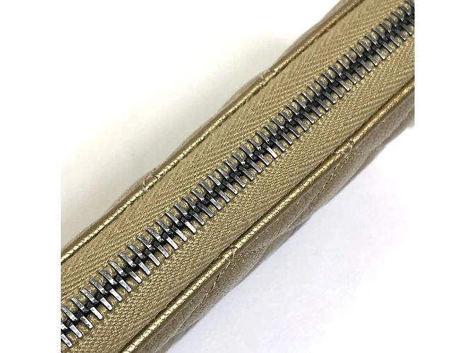 Chanel Gradation Reißverschluss Langbörse Golden - Ansicht 8