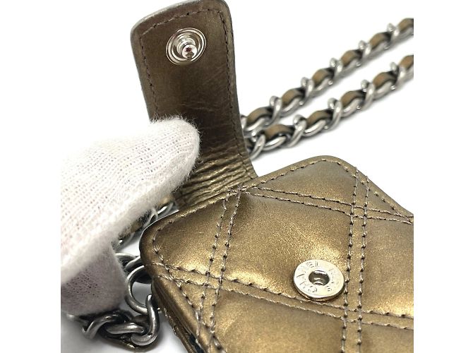 Chanel A32475 Matelassé Multi Case Mini Borsa a Spalla con Catena D'oro - vista 8