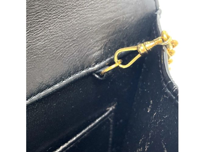 Borsa a spalla Chanel V-Stitch Chevron Nero - vista 10