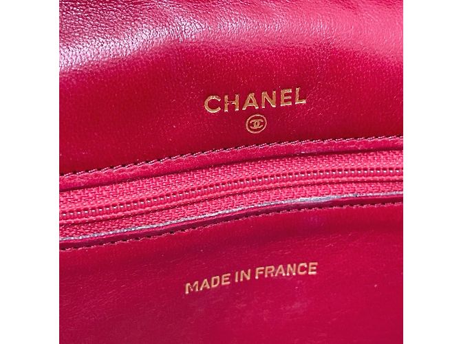 Chanel Bicolor Rote Leder Schultertasche - Ansicht 13