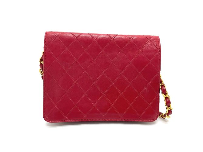 Chanel Bicolor Rote Leder Schultertasche - Ansicht 2