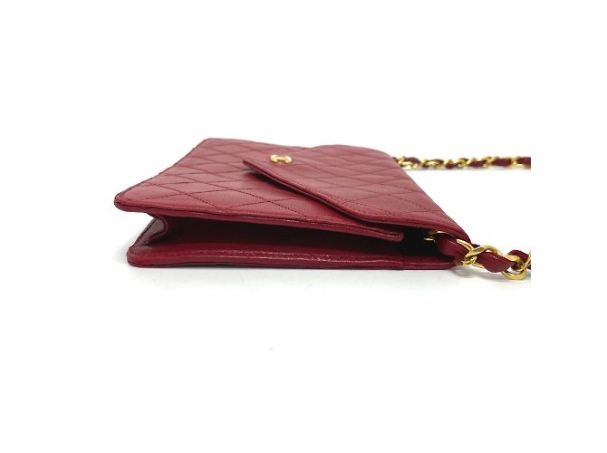 Chanel Bicolor Rote Leder Schultertasche - Ansicht 3