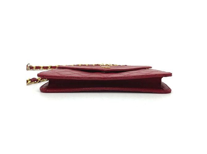 Chanel Bicolor Rote Leder Schultertasche - Ansicht 4