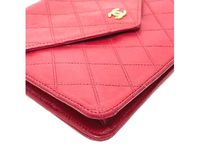 Chanel Bicolor Rote Leder Schultertasche - Ansicht 6
