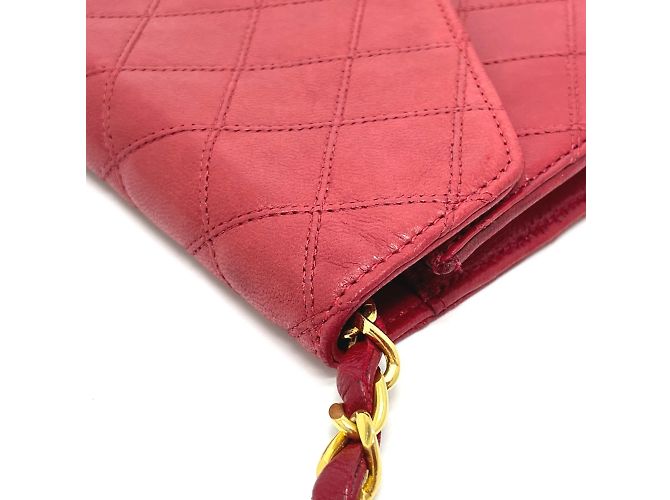 Chanel Bicolor Rote Leder Schultertasche - Ansicht 7