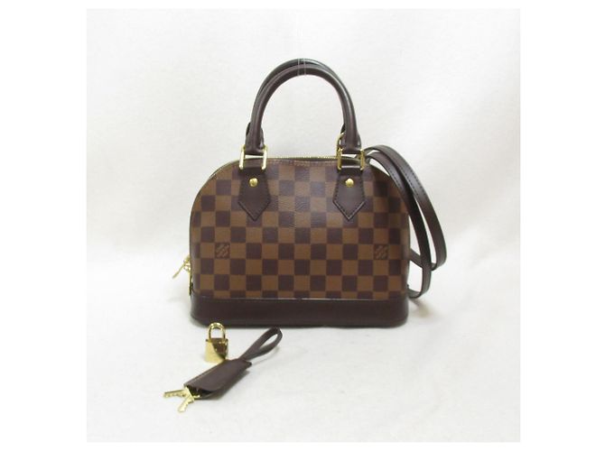 Louis Vuitton Alma BB 2way Shoulder Bag Brown - view 5