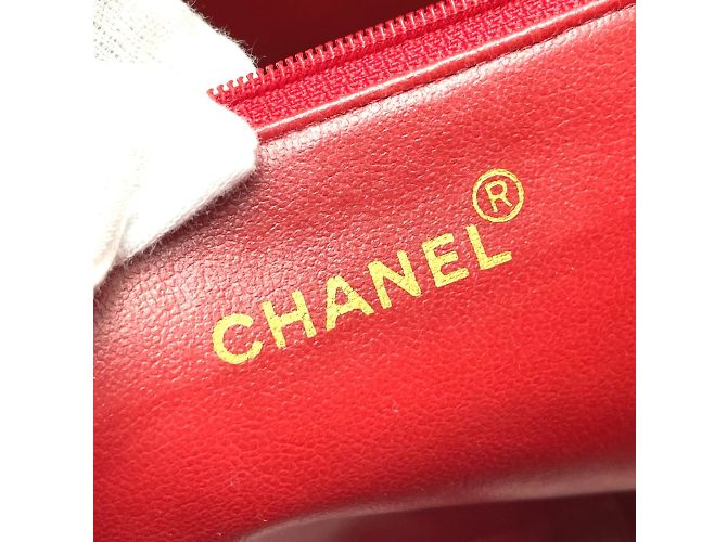 Timeless Borsa a spalla in pelle rossa Chanel Rosso - vista 10