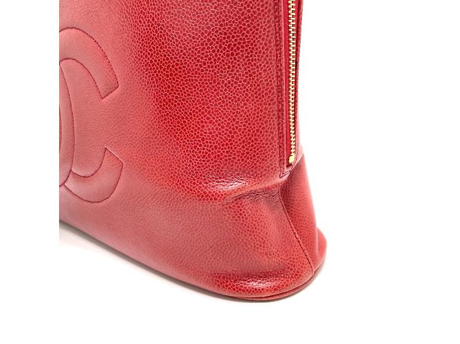 Timeless Borsa a spalla in pelle rossa Chanel Rosso - vista 3