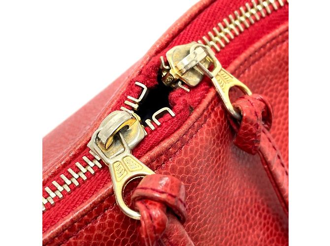 Timeless Borsa a spalla in pelle rossa Chanel Rosso - vista 8