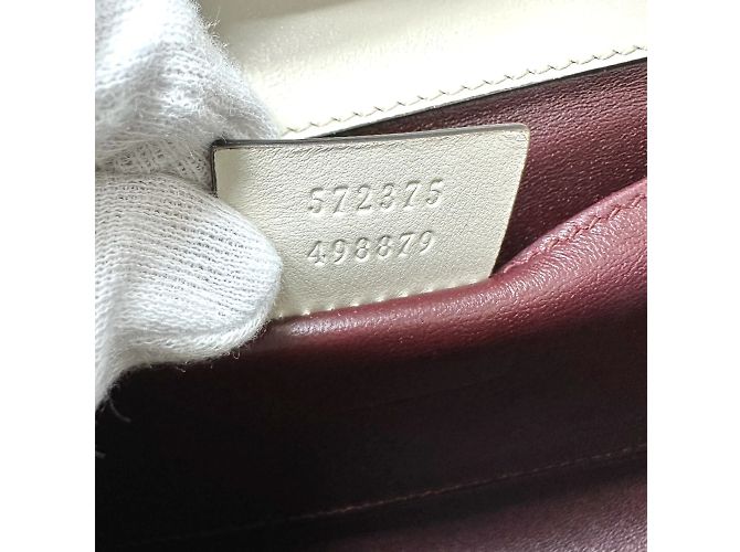 Borsa a Spalla Gucci 572375 Chain Bianco - vista 13