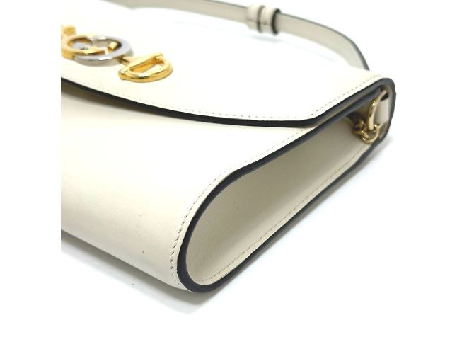 Borsa a Spalla Gucci 572375 Chain Bianco - vista 4