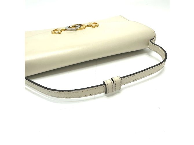Borsa a Spalla Gucci 572375 Chain Bianco - vista 8