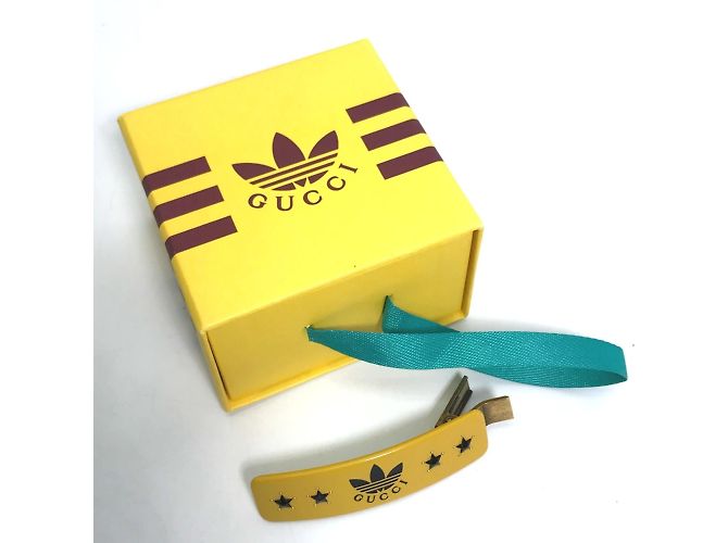 Accessorio per capelli Gucci 702940 Fermaglio Valletta Giallo - vista 2