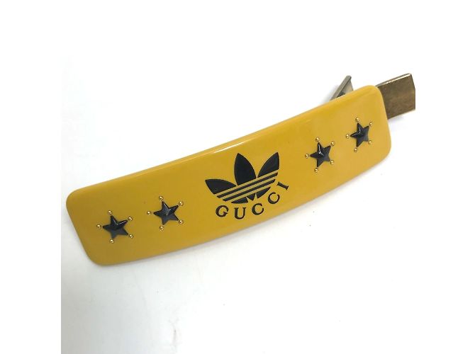 Accessorio per capelli Gucci 702940 Fermaglio Valletta Giallo - vista 3